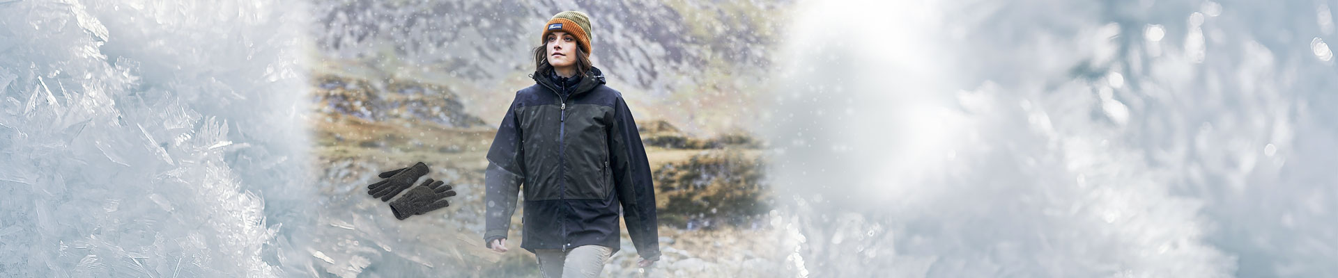 Warm clothing for cold days. Be prepared for all weathers!